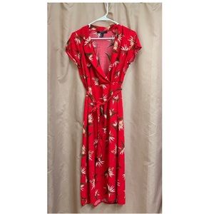 Floral wrap dress